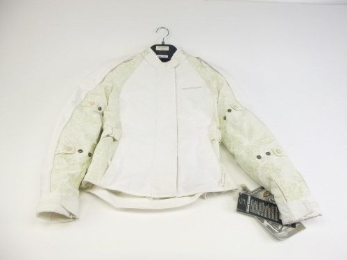 Fieldsheer lena 2.0 women's motorcycle jacket white medium m med 6011-0109-75