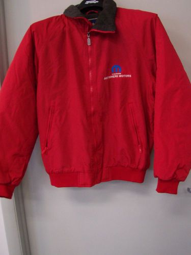 Mopar holloway red jacket coat size medium chrysler plymouth dodge