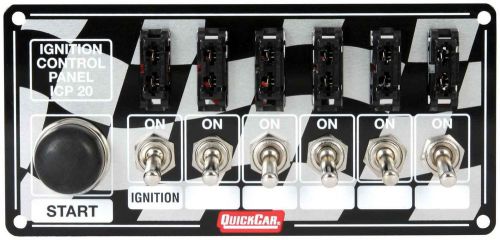 Quickcar racing products 6-7/8 x 3-1/4 in dash mount switch panel p/n 50-163