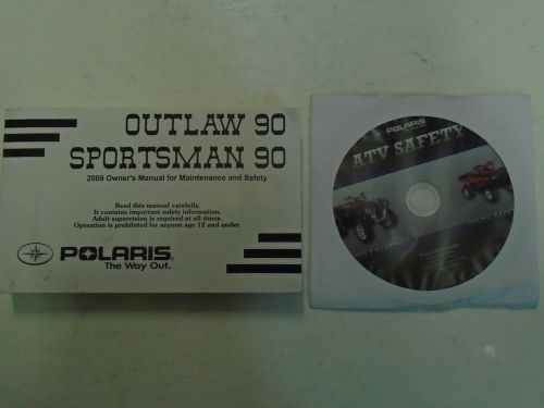 2009 polaris outlaw 90 sportsman 90 owners manual factory oem book cd set