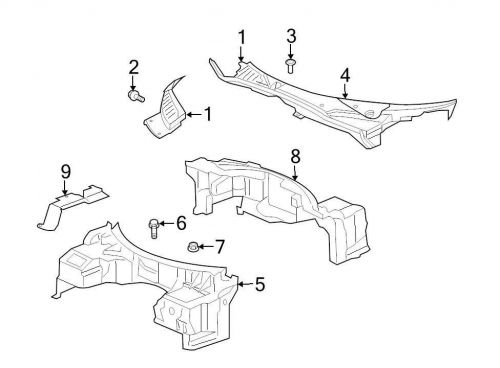 Chrysler oem dodge exhaust heat shield 05029319aa image 9