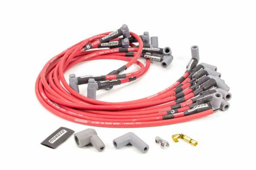 Moroso ultra 40 spark plug wire set spiral core 8.65 mm red sbc p/n 73684