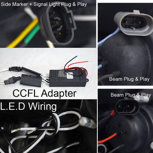 8000K SLIM XENON HID+CCFL HALO LED 03-07 ACCORD PROJECTOR HEADLIGHTS HEAD LIGHTS, US $171.99, image 3