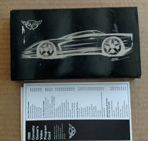 1999 corvette factory gm original vhs owners tape part of owners manual set