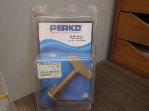 Perko spare plug, cat # 370-dp-plb, cast bronze 3/4 in n.p.t.