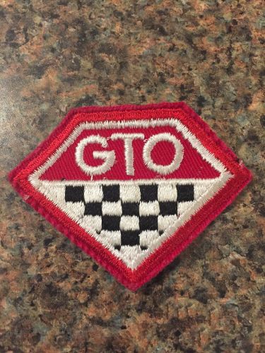 Vintage 70&#039;s coat shirt jacket patch gto pontiac classic racing car 2-3/4&#034;
