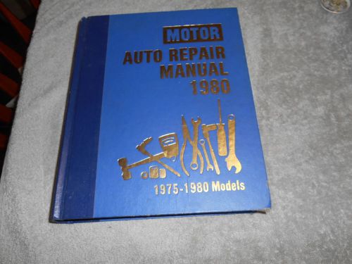 Motor - auto repair manual - 1980 - 1975 - 1980 models