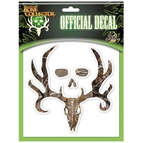 Realtree bone collector 6&#034; logo camouflage vinyl decal sticker