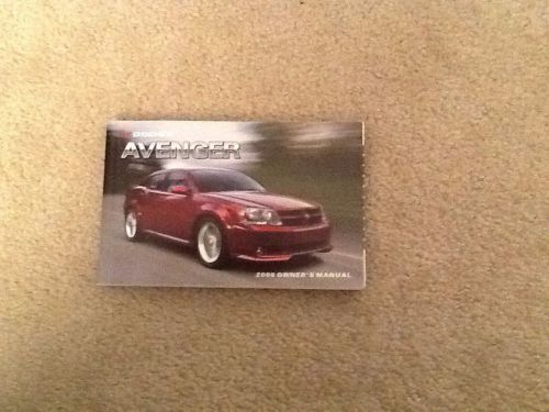 2008 owners manual dodge avenger