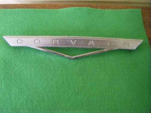 Vintage chevrolet corvair silver emblem