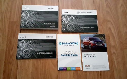 2016 gmc acadia / acadia denali owners manual with navigation manual 03846