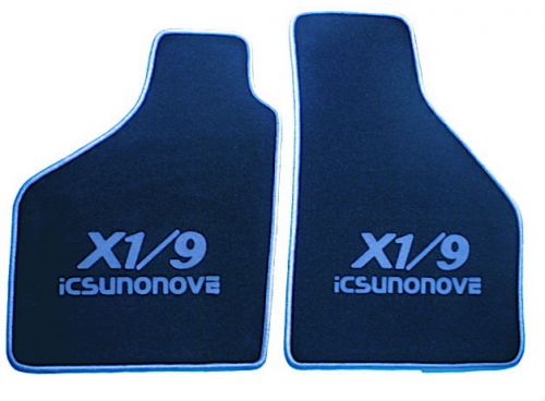 Icsunonove mat set for fiat x 1/9 1300 + 1500 - dark blue velours