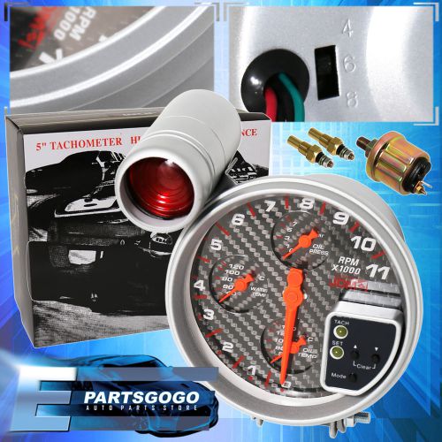 Find UNIVERSAL 5" 4IN1 CARBON ENGINE MOTOR TACHOMETER GAUGE CLUSTER