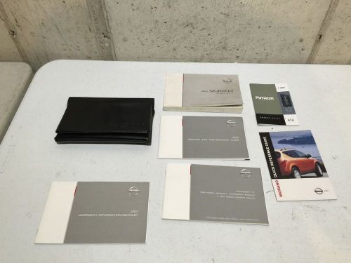 2003 nissan murano original owners manual service guide book kit w/ case c#3