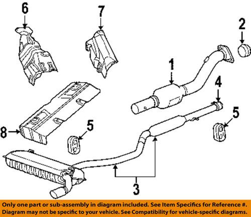 Mopar oem 4695220ab exhaust-muffler & pipe clamp