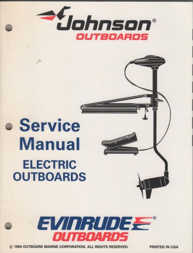 1995 evinrude johnson electric outboards p/n 503139 service manual (654)