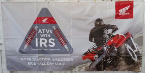 Honda atv garage/dealership banner aprox.8&#039;x6&#039; nice size nos