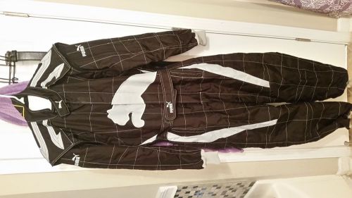 Puma kart kat racing suit. black and silver size 56