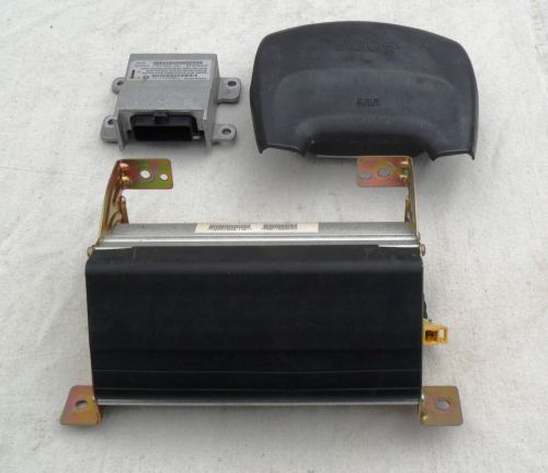 99-01 jeep grand cherokee wj driver &amp; passenger air bag set + module