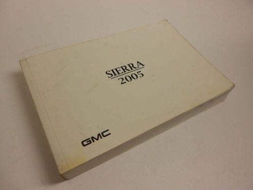 2005 gmc sierra owners manual  sle slt z-71 oem