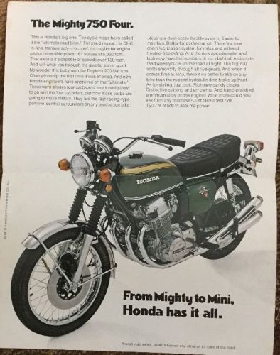 1971 honda cb-750 sales brochure