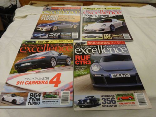 4 issues 2008 porsche excellence magazines