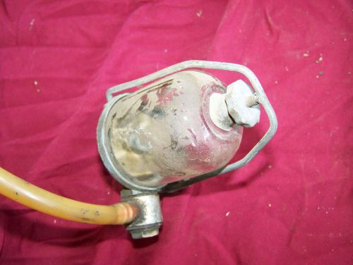 1962-1964 jaguar e-type fuel settling bowl and hose used oem   63 jaguar xke
