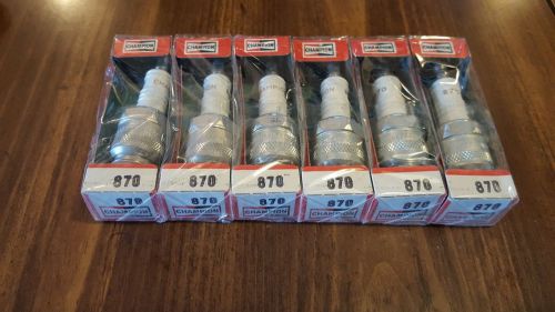Vintage champion 870 spark plugs. set of 6.