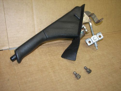 88-91 honda civic center console emergency e brake handle lever black oem