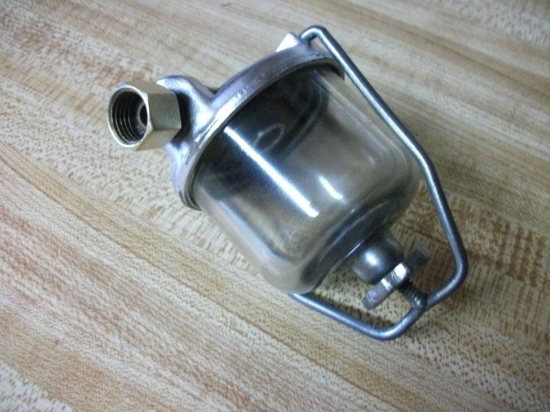 Vintage oem ac gm chevrolet buick pontiac olds glass gas filter housing 854392