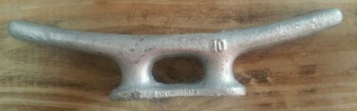 10 inch hot dipped galvanized gray iron open base cleat for boats and docks