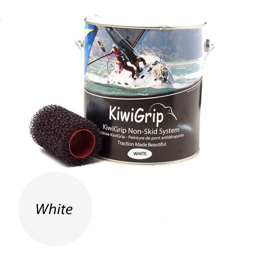 Kiwigrip 4 liter can white &amp; 4&#034; roller kg1011-4