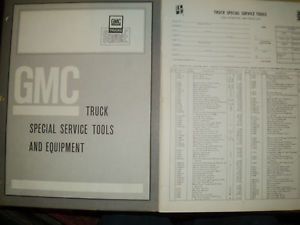 1968 gmc service tool booklet orig. g.m. tool book with orig. tools price sheet!