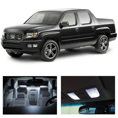 15x xenon white led interior smd lights package kit 2006-up for honda ridgeline