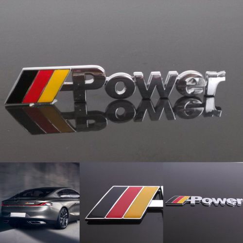 Car body metal emblem bumper engine hood german flag power sticker for vw audi