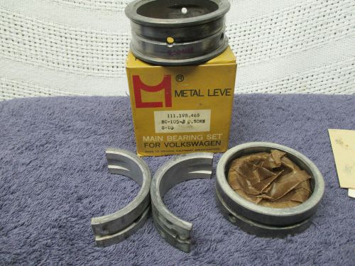 Metal leve volkswagen main bearing set- .010 crank/ .040 case/ std thrust