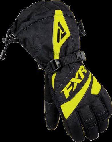 Fxr racing women's fusion glove blk/hivis medium snowmobile gloves 15614.71010