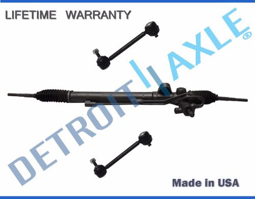 Complete power steering rack &amp; pinion assembly + 2 new front sway bar links