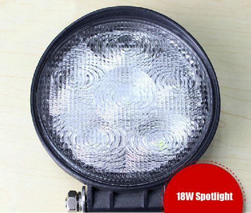 New aid 18w round black spotlight car dome led light travel jeep spotlight &amp;$