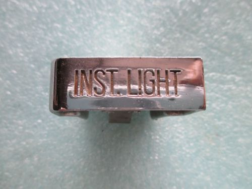 1941 buick instrument light chrome pull, knob instrument panel