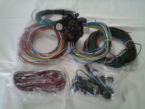 22 circuit painfree wiring harness fits chevy, ford, dodge, compare to painless