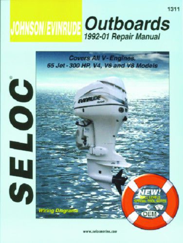 Service manual johnson evinrude 1992-2001 65 jet - 300 hp outboard v-4 v-6 v-8