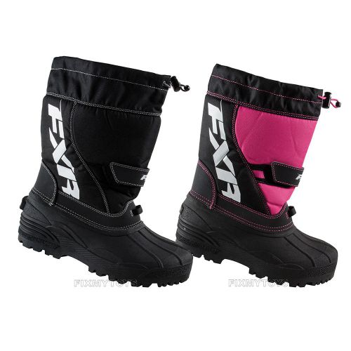 2016 fxr racing youth shredder winter snowmobile snow boots sizes 13-5