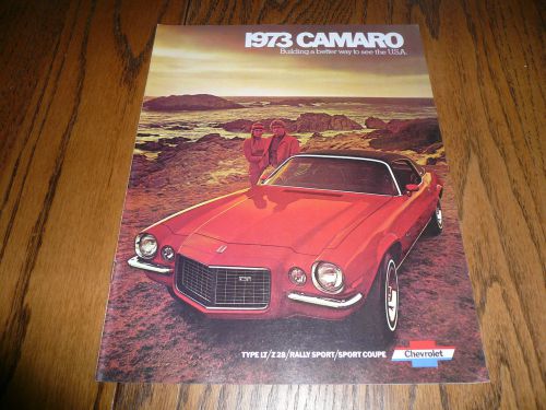 1973 camaro sales brochures - original -