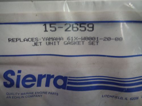 New sierra 15-2659 jet unit gasket set replaces yamaha 61x-w0001-20-00