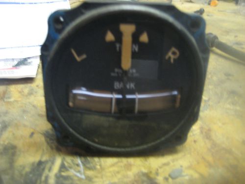Aircraft vacuum turn and bank indicator