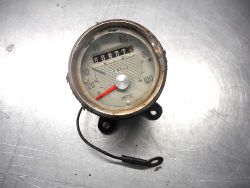 1950's hummer speedometer smiths england antique white face 100 mph