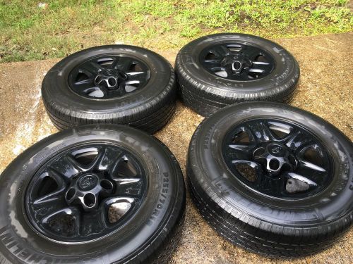 Tires and rims plus center caps and lugs