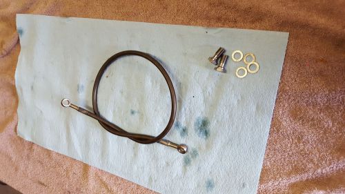 Banshee 30" braided rear brake line with stainless banjo bolts