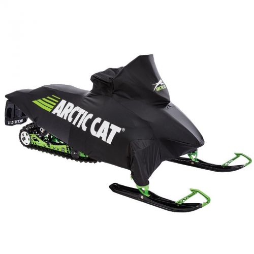 Arctic cat 2012-2017 zr f xf canvas snowmobile cover - black &amp; green - 7639-236